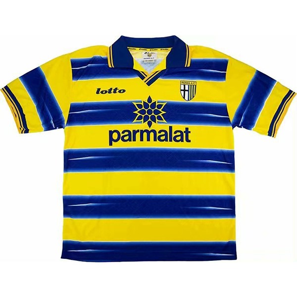 Camiseta Parma Replica Primera Ropa Retro 1998 1999 Azul Amarillo